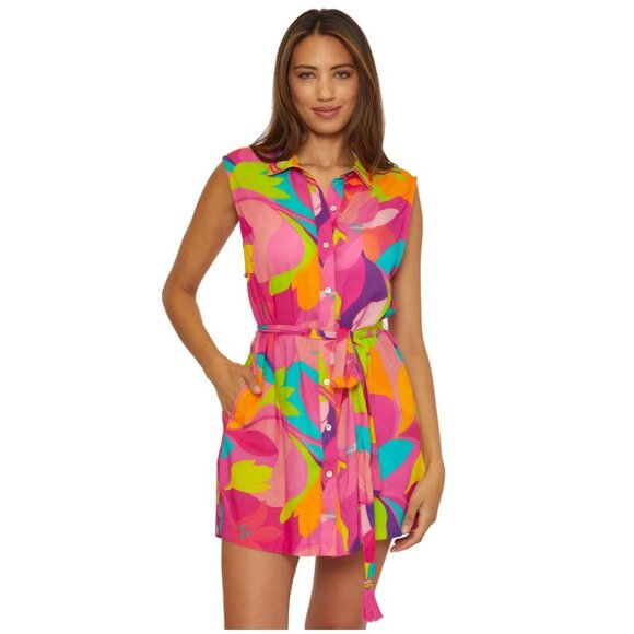 NWT Trina Turk Women's Lilleth Mini Dress Cover Up Medium M